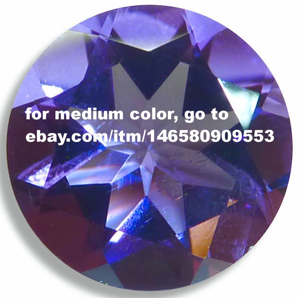Natural Amethyst Purple Round Faceted Loose Gemstones Fine Cut AA+ Quality