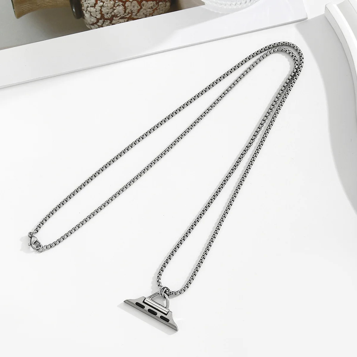 Necklace Metal Strap for Apple Watch Band Series 11 10 8 7 SE 6 5 4 3 for Iwatch