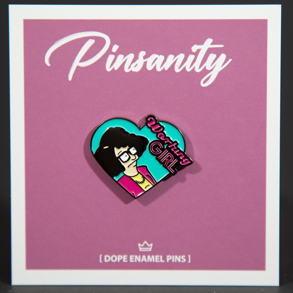 Working Girl Tina Belcher Pin – Fast shipping from USA – Bobs Burgers