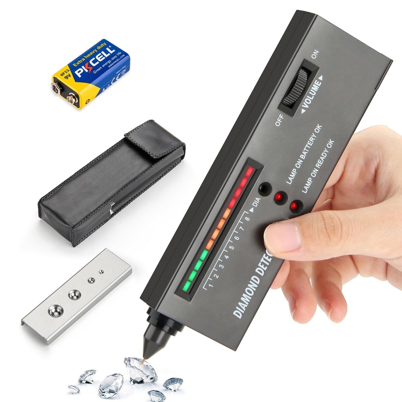 Pro Diamond Tester Pen HighAccuracy Gemstone & Jewelry Only Detector