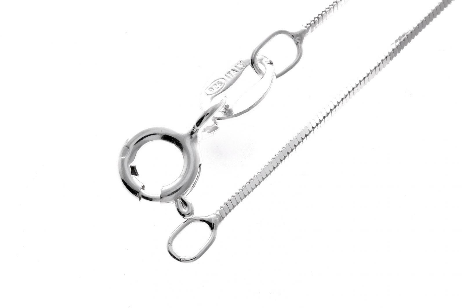 REAL ITALIAN 925 Sterling Silver Snake Chain 14″ 16″ 18″ 20″ 22″ 24″ GCH004 UK