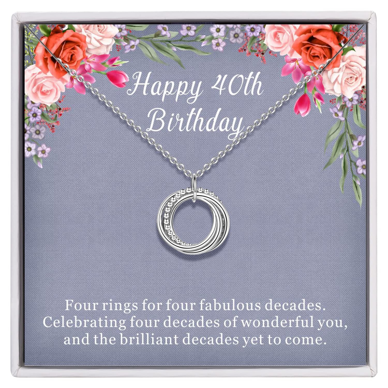 Sterling Silver Birthday Gifts for Women – 30th to 90th Decades Jewelry
