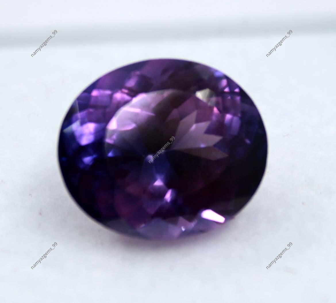 6 Ct Extremely Rare Natural Purple Tanzanite Oval Certified Loose Gemstone