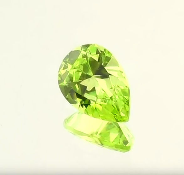 (5x3mm – 20x15mm) AAA Rated Apple Green Cubic Zirconia Pears **View Video**