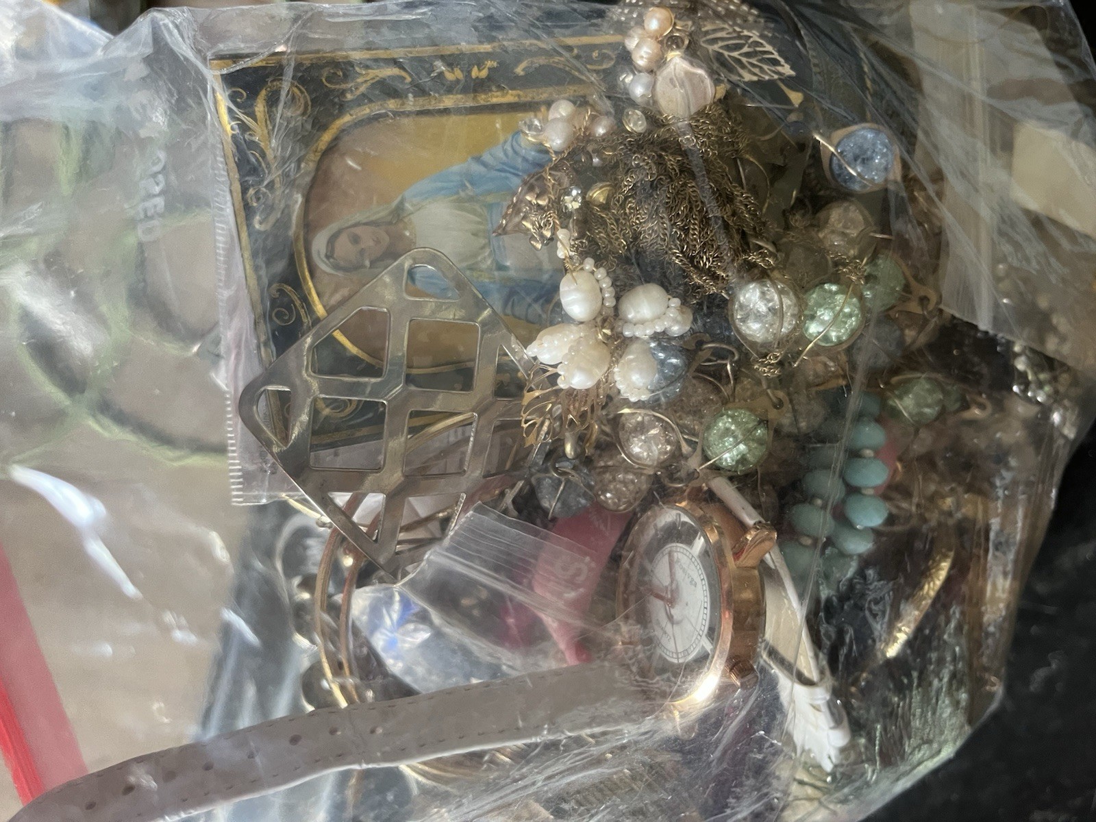 Bag with More Than 5 Pounds of Jewelry and Accessories
