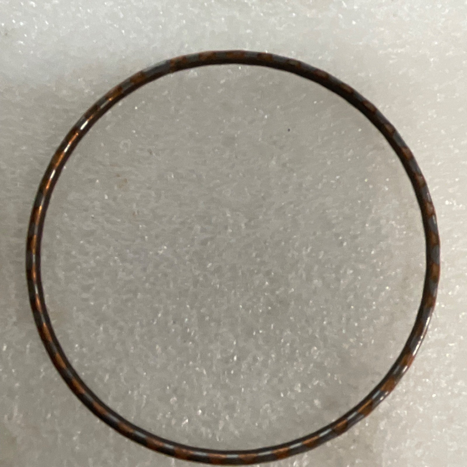 8in Yellow Brown Enamel Bangle Bracelet Lot of 4 Lightweight Stackable Jewelry