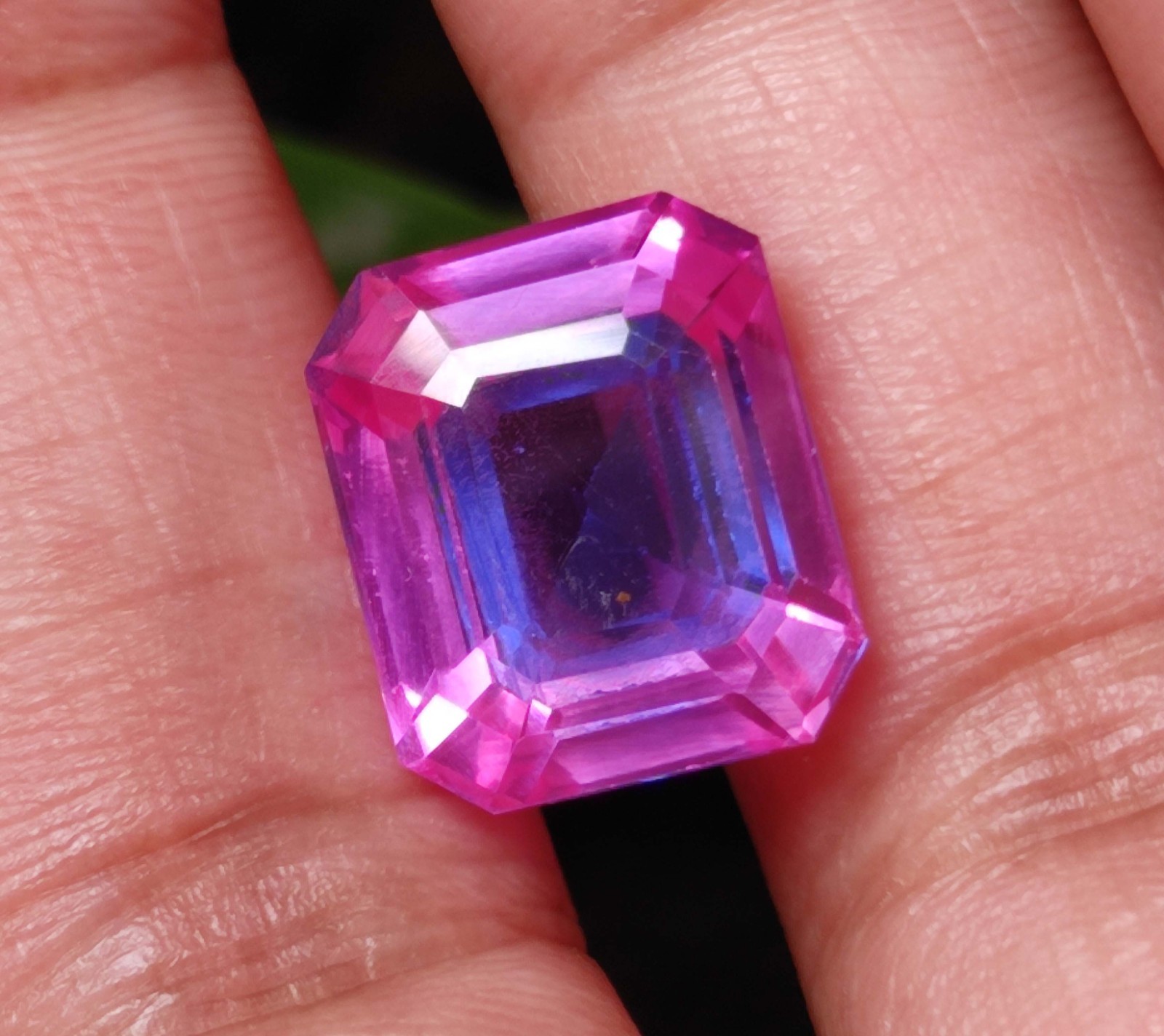 15 Ct Certified Loose Gemstone Beautiful Emerald cut Natural Pitambari Sapphire