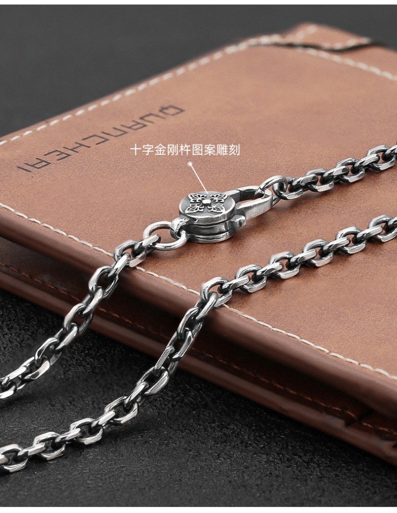 Artisan Cable Link Chain S925 Sterling Silver Heavyweight Men & Women Necklace