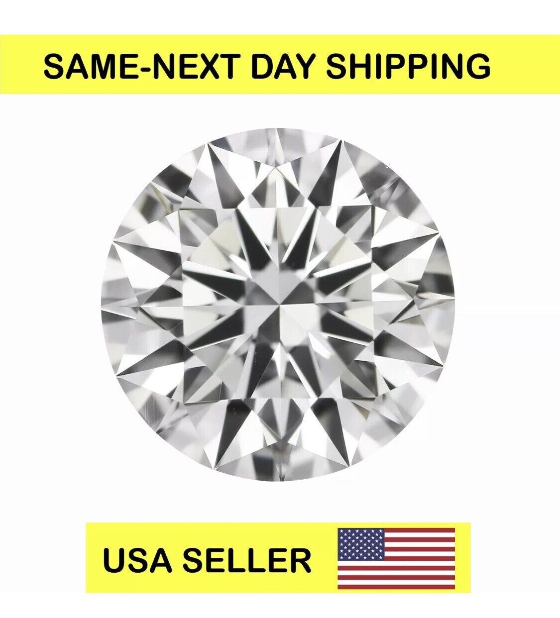 Real Moissanite VVS1/D Round Loose Stone Excellent Quality 5-10mm USA Seller