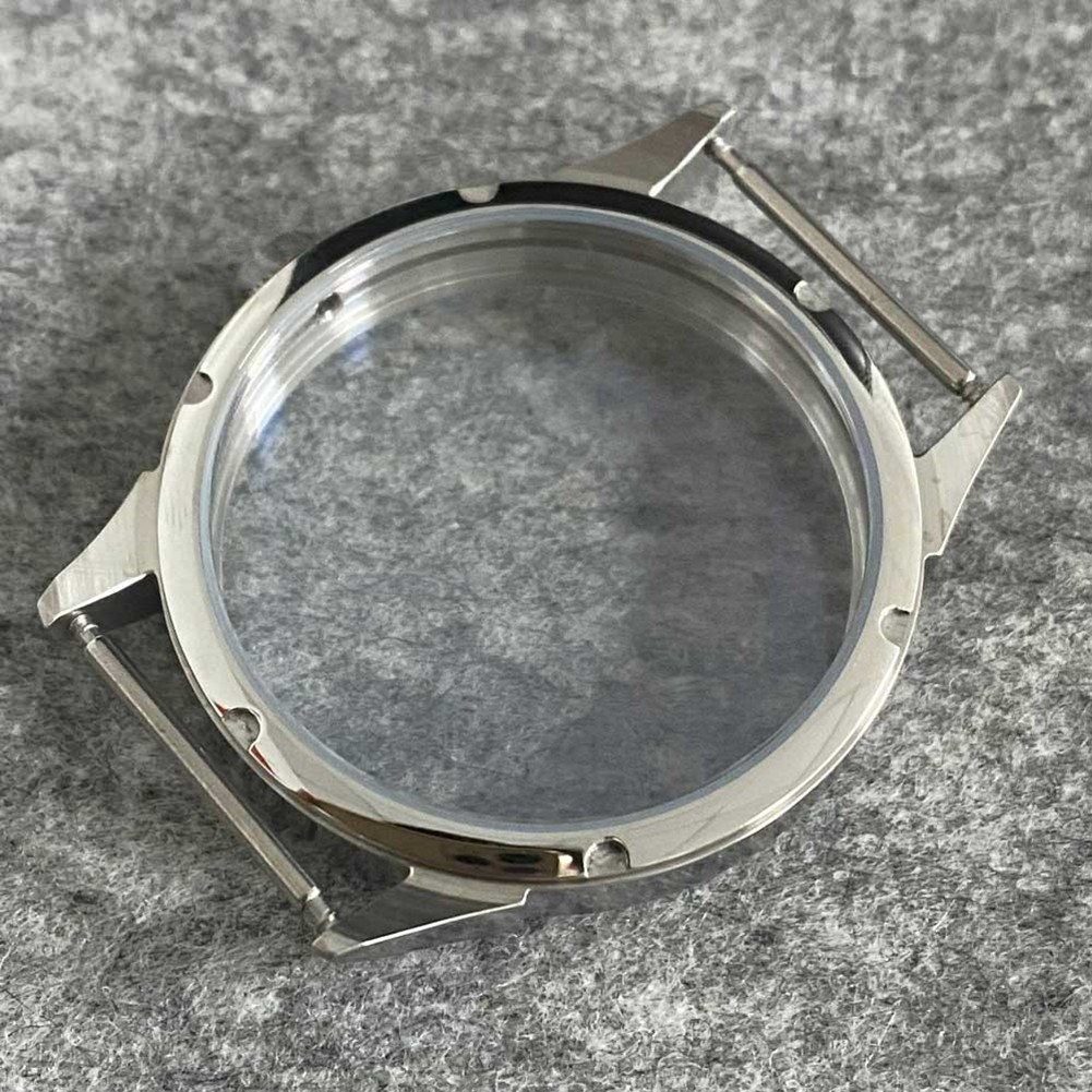 42mm Stainless Steel Mineral Glass Watch Case For ETA 6497 6498 ST3600 Movement