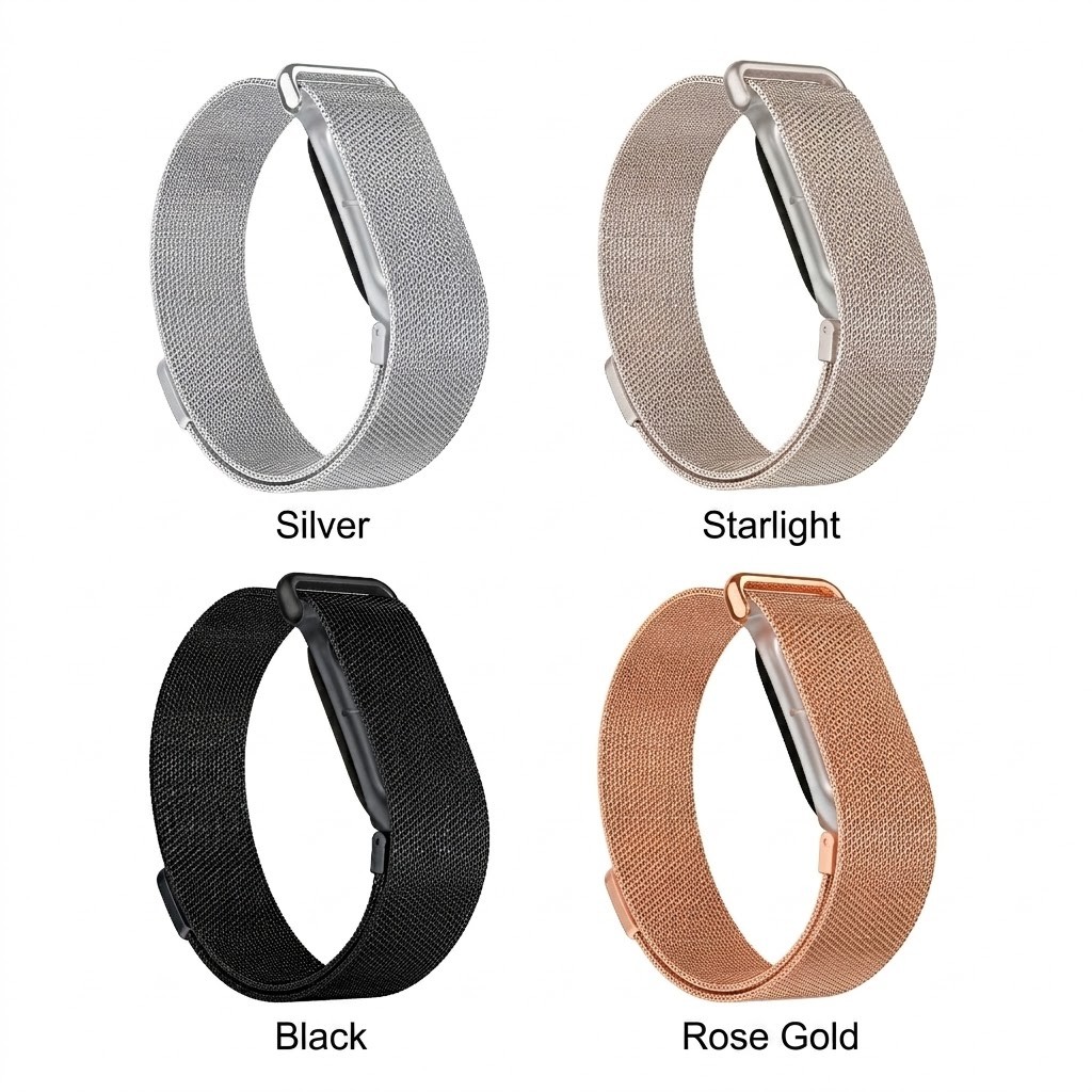 For Google Fitbit Air 2026 Stainless Steel Magnetic Band Adjustable Metal Strap