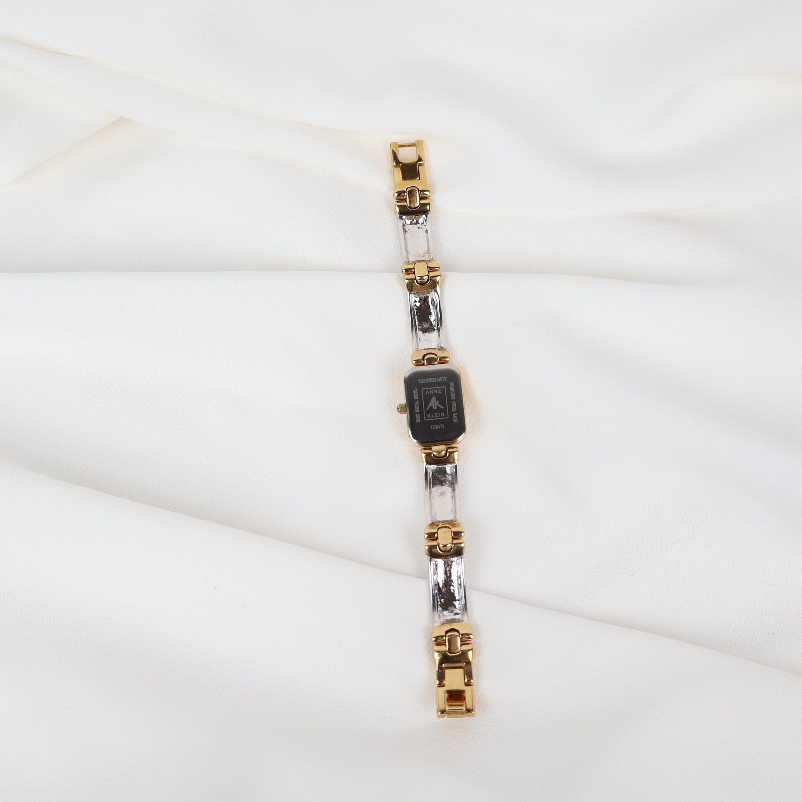 Vintage Two Tone Anne Klein Watch with a Rectangle Face Watch