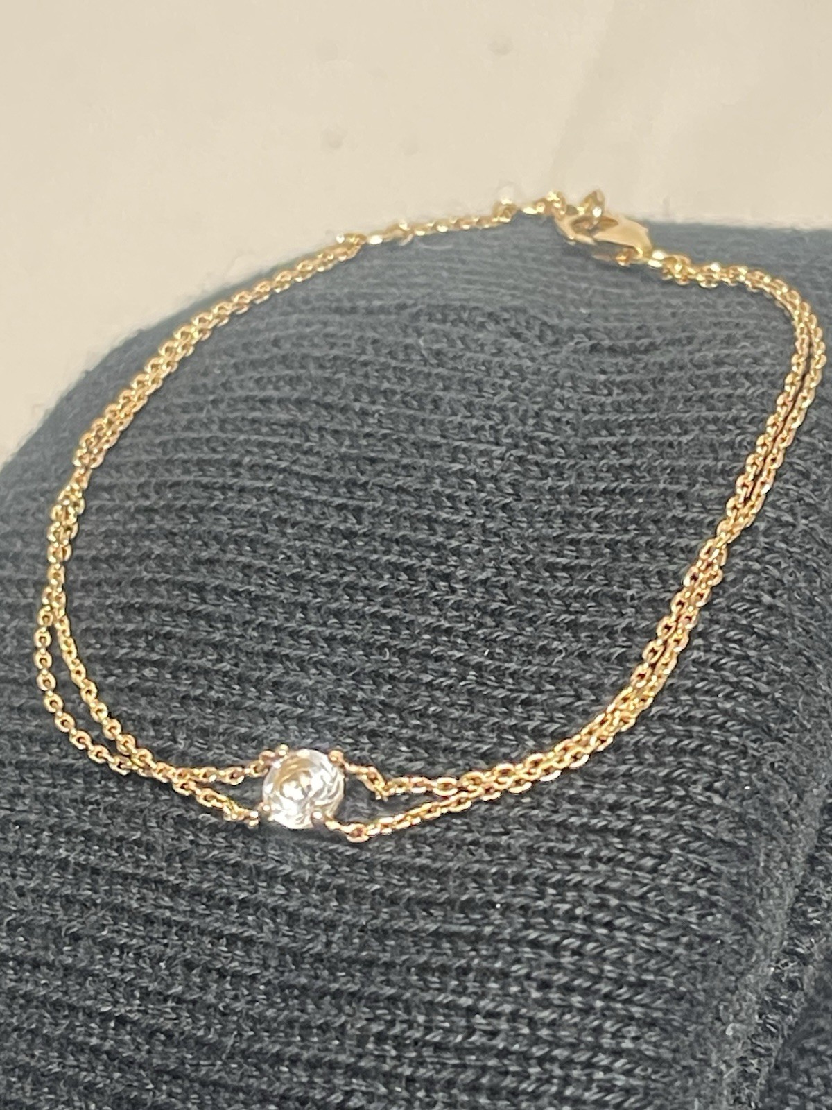 Mejuri Bracelet 18k Gold Vermeil Lab Grown Sapphire