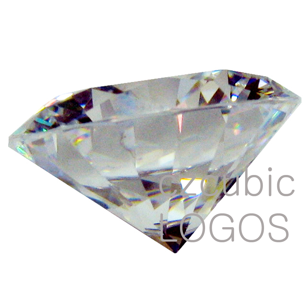 CUBIC ZIRCONIA SUPER EXCELLENT QUALITY ROUND STONE 7 STAR WHITE CZ USA SHIPPER