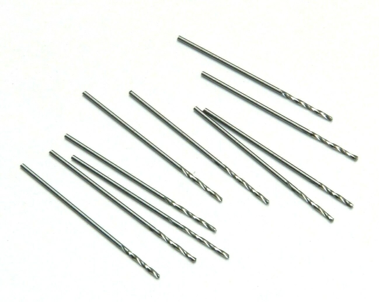Jobbers Drill Bits Metric HSS Twist Drills 0.6mm Diameter Bright Finish 10 Piece