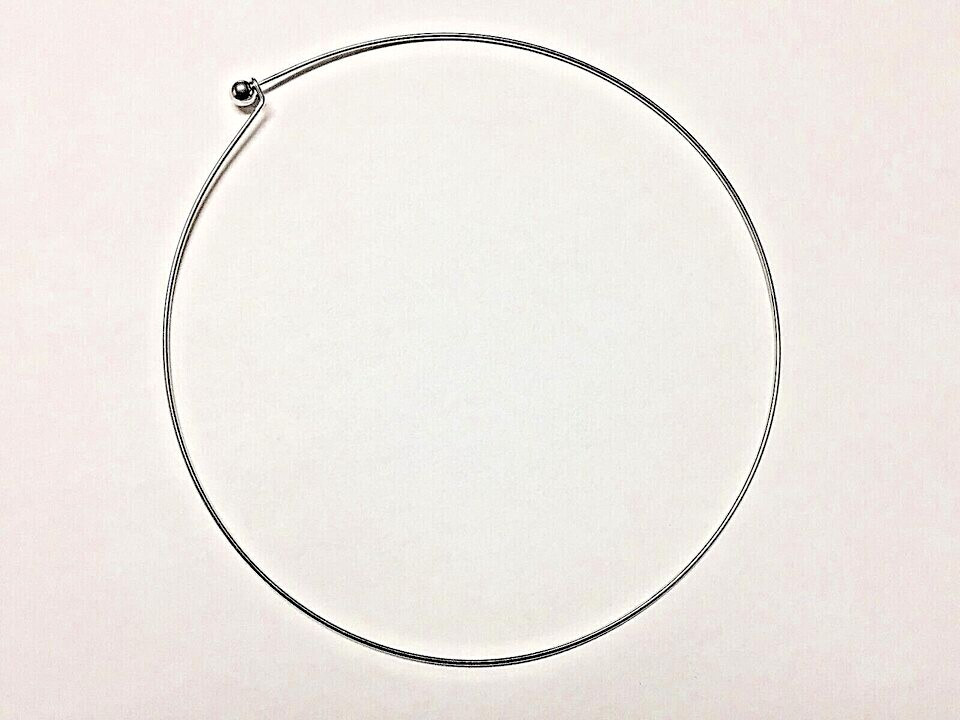 Platinum Plated Neckwire Choker Pendant Fashion Jewelry Open Collar Necklace