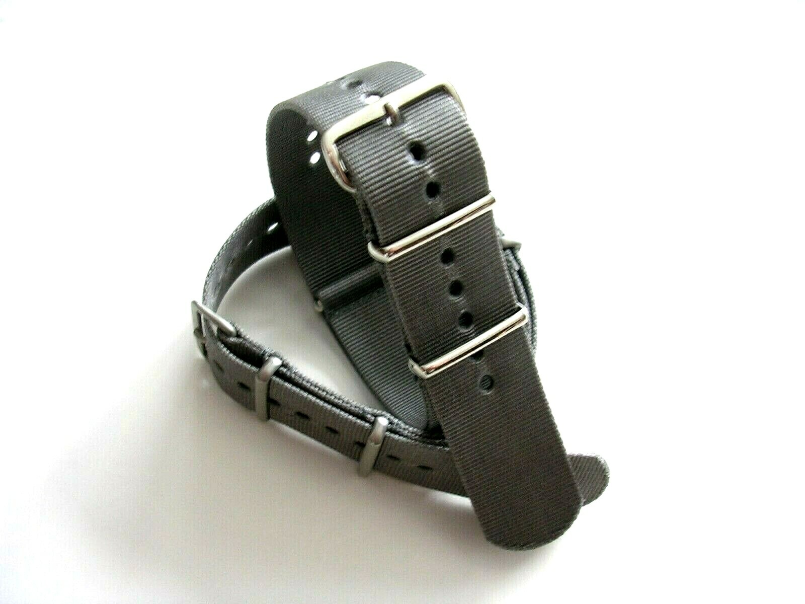 Grey NATO G10 strap Ballistic nylon military Mil Spec MoD watch band USA seller