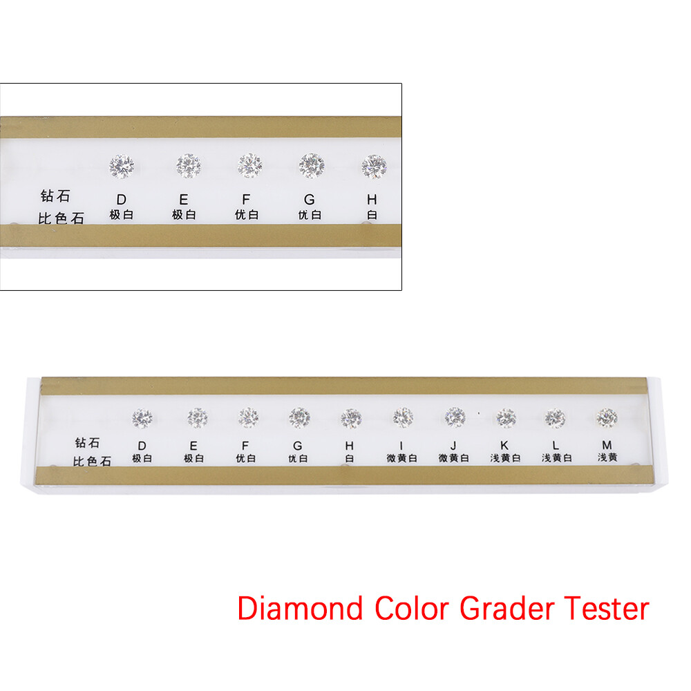 GIA Master Set Diamond Color Grading Grader Color Tester 10 Stone D-M Color Tool