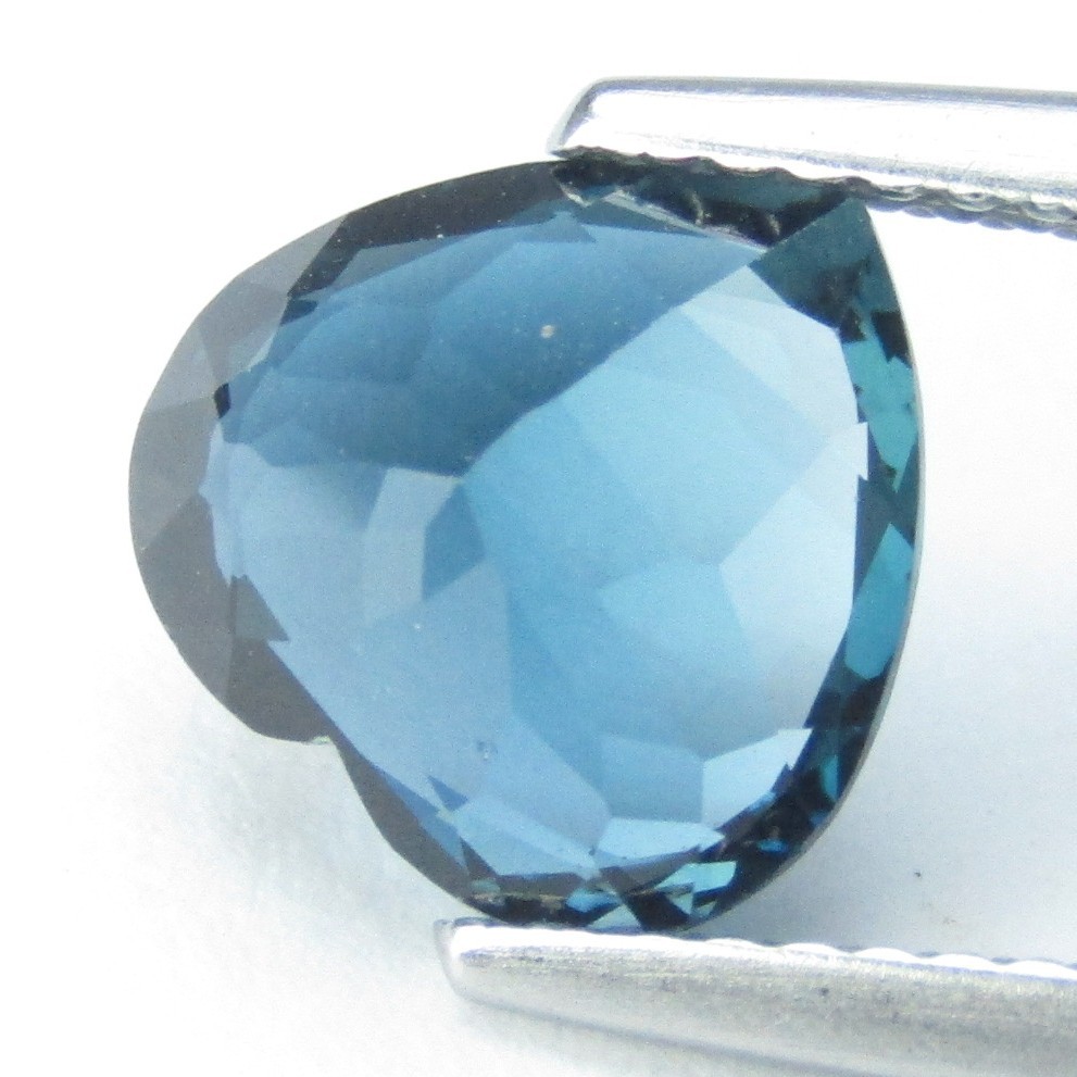 2.79Cts Genuine Natural London Blue Topaz 8.7×9.2x5mm Heart Shape Loose Gemstone