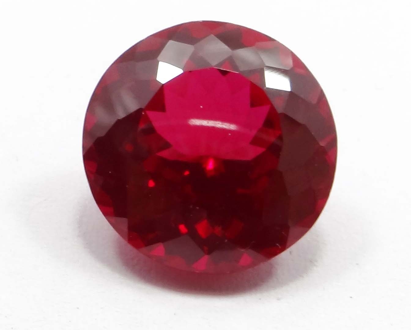 NATURAL 19.04 CTS PIGEON BLOOD RED RUBY round GEMSTONE CERTIFIED