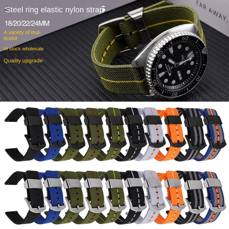 Super Quality Nylon Canvas Watch Band 18 20 22 24mm Quick Release Sports Strap