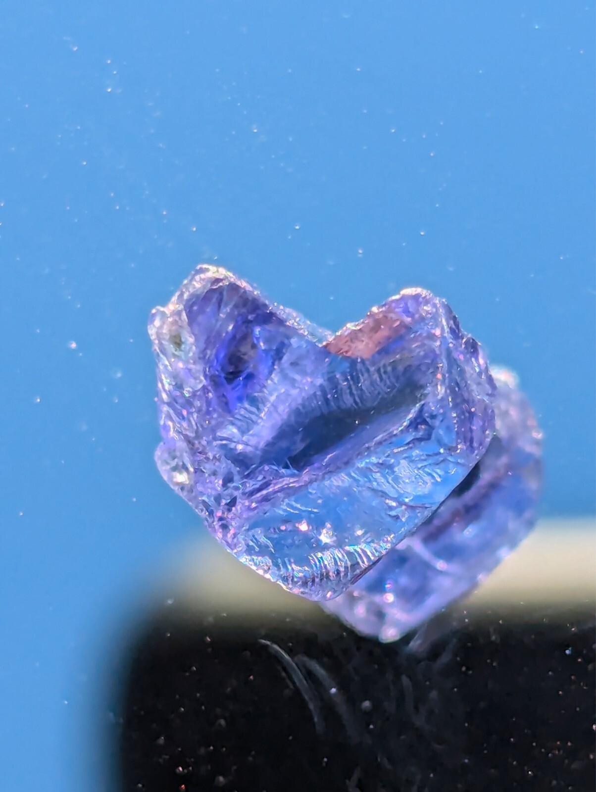 USA seller 3.96 Flawless Tanzanite IF Flawless clean facet rough gemstone