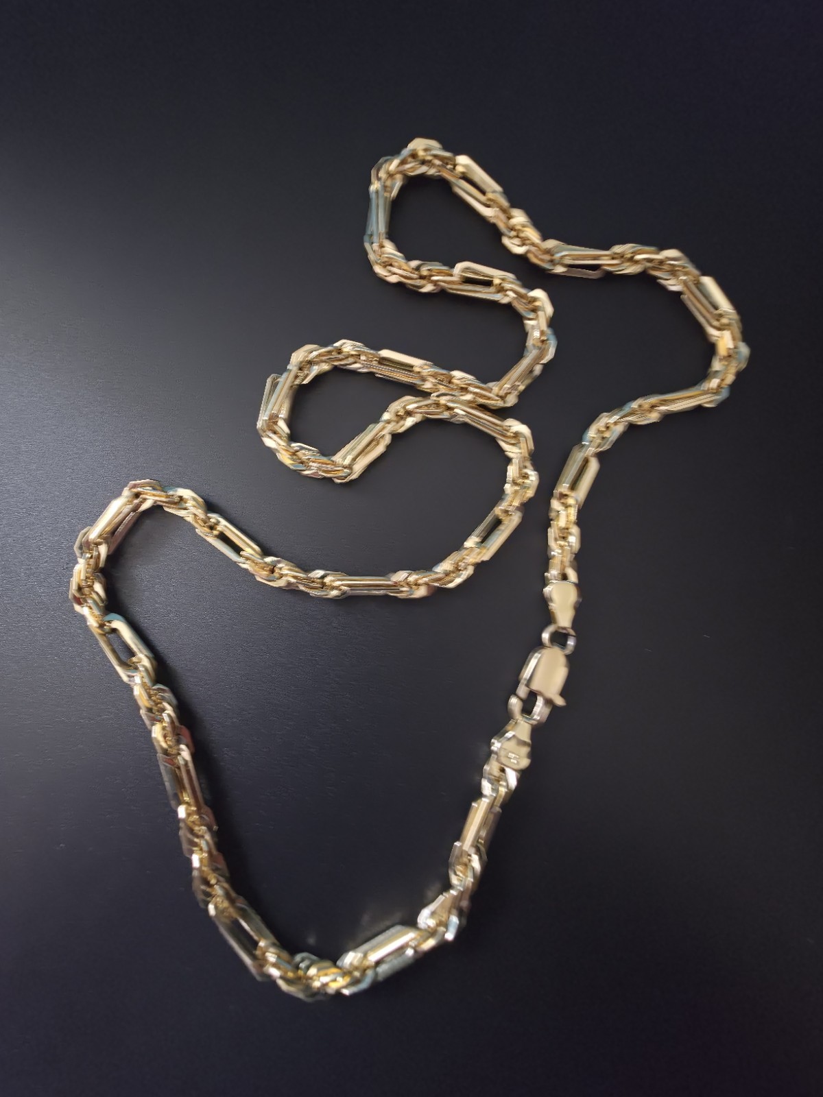 14K Gold Filled 24″ Open Milano Link Chain 5.0mm 32 grams 14k stamped