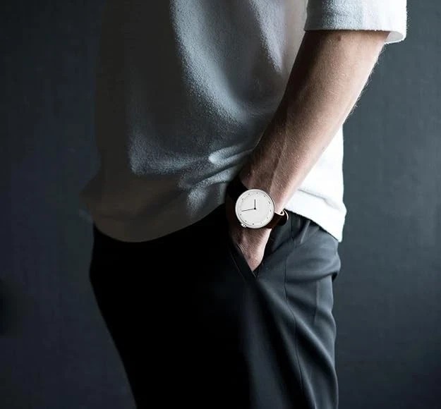 Mens Watches Ultra-Thin Minimalist Waterproof Fashion Simple Business Wrist Watc