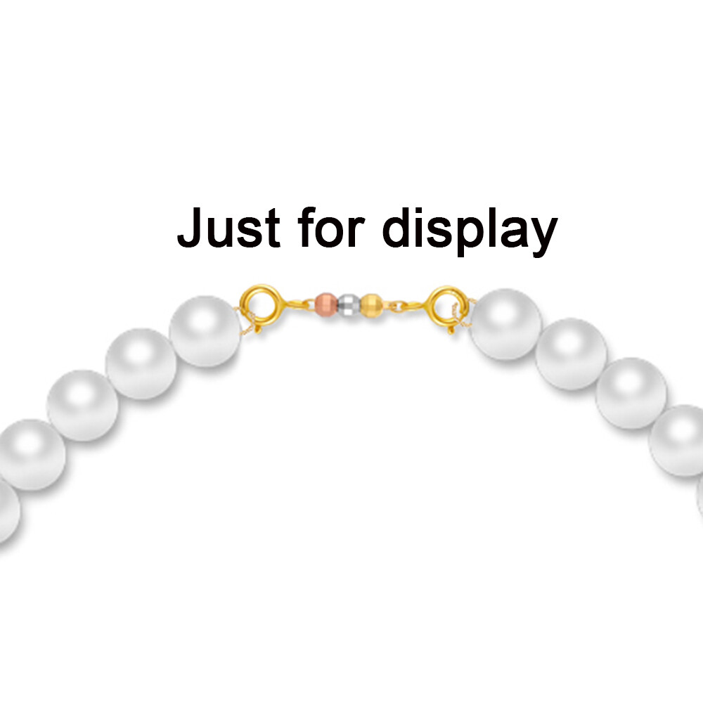 Pure 18K Multicolor Gold Bead Double Spring Clasp / For DIY Bracelet or Necklace