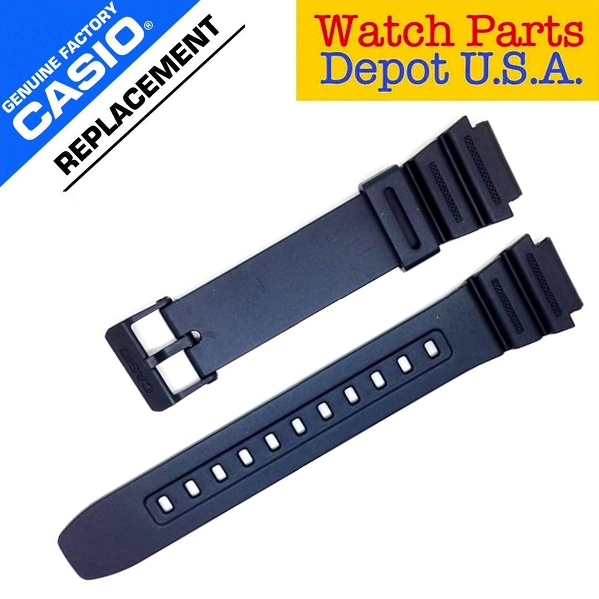 Genuine Casio Watch Band Strap World Timer AE-1200WH AE-1300WH F-108WH W-216H