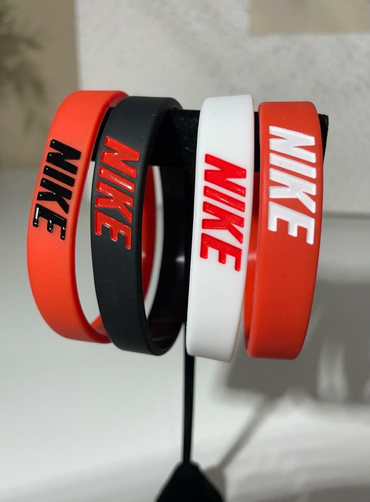 Unisex Adult and Kids Sports Nike Silicone Rubber Stretch Washable Bracelet