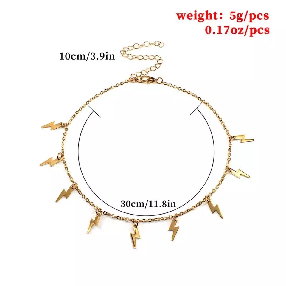 Choker necklace black bead gold or silver variety choices