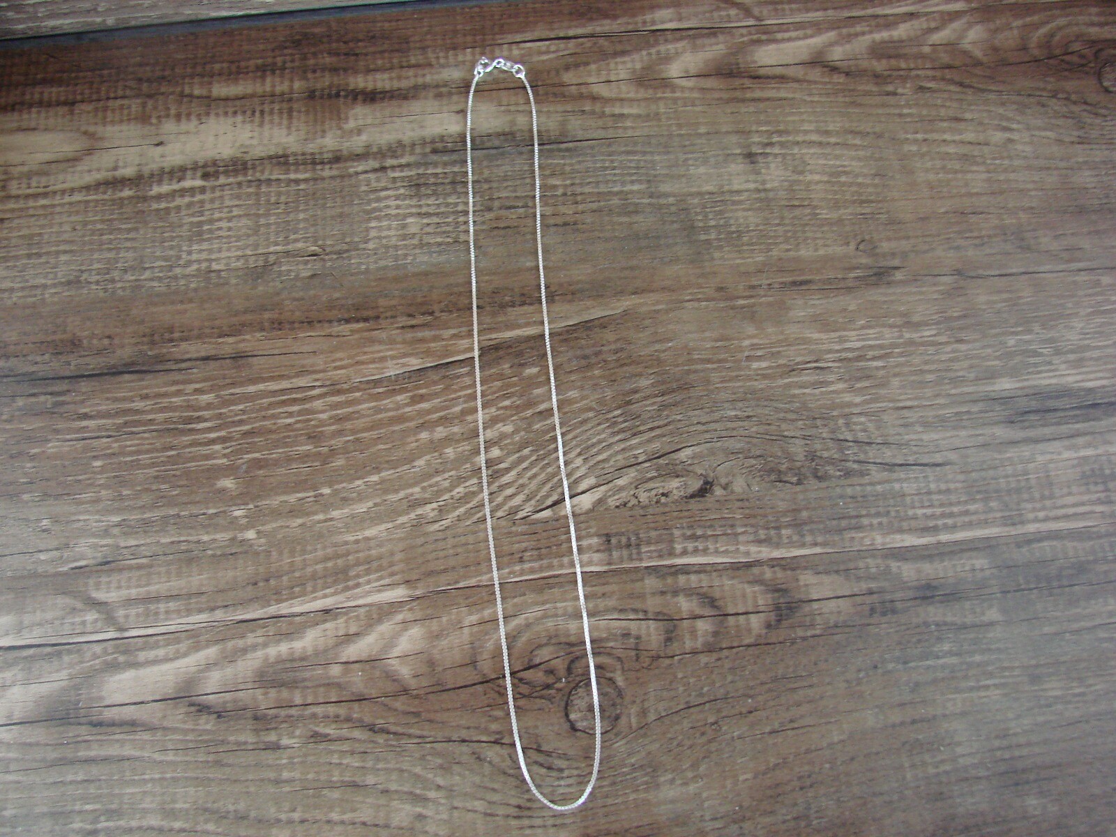 Southwestern Jewelry Sterling Silver Box Chain Necklace 16″ Long x 1 MM