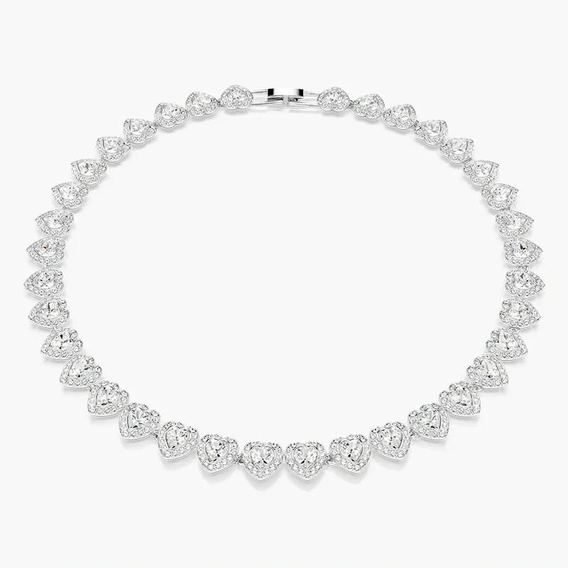 Swarovski Ariana Grande x Swarovski Tennis Necklace Heart White Crysta