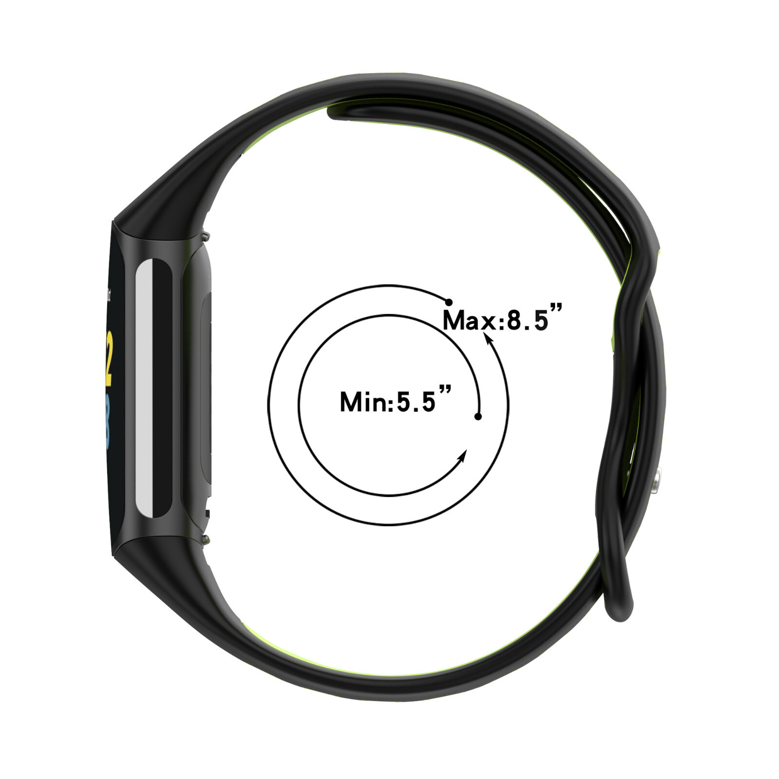 Replacement Silicone Sports Watch Band Wristband for Fitbit Charge 5/Charge 6