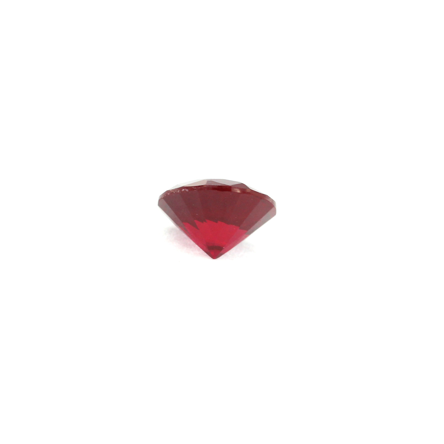 Loose Round Cut Garnet CZ Stone Single Red Cubic Zirconia Jan Birthstone Shape