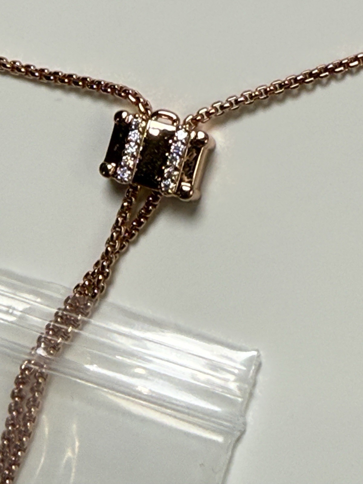 BP Worldwide Sparkle Crystal Necklace Rose Gold Plated 27″ NK59585