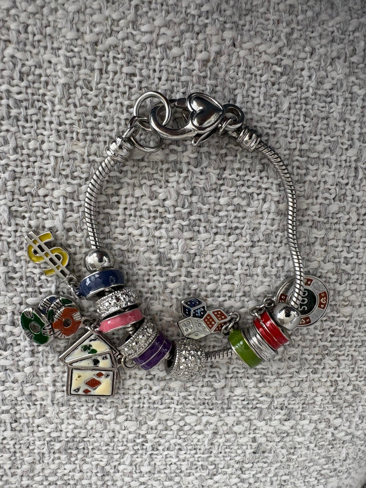 BRIGHTON Slide Casino Charm Bracelet-New