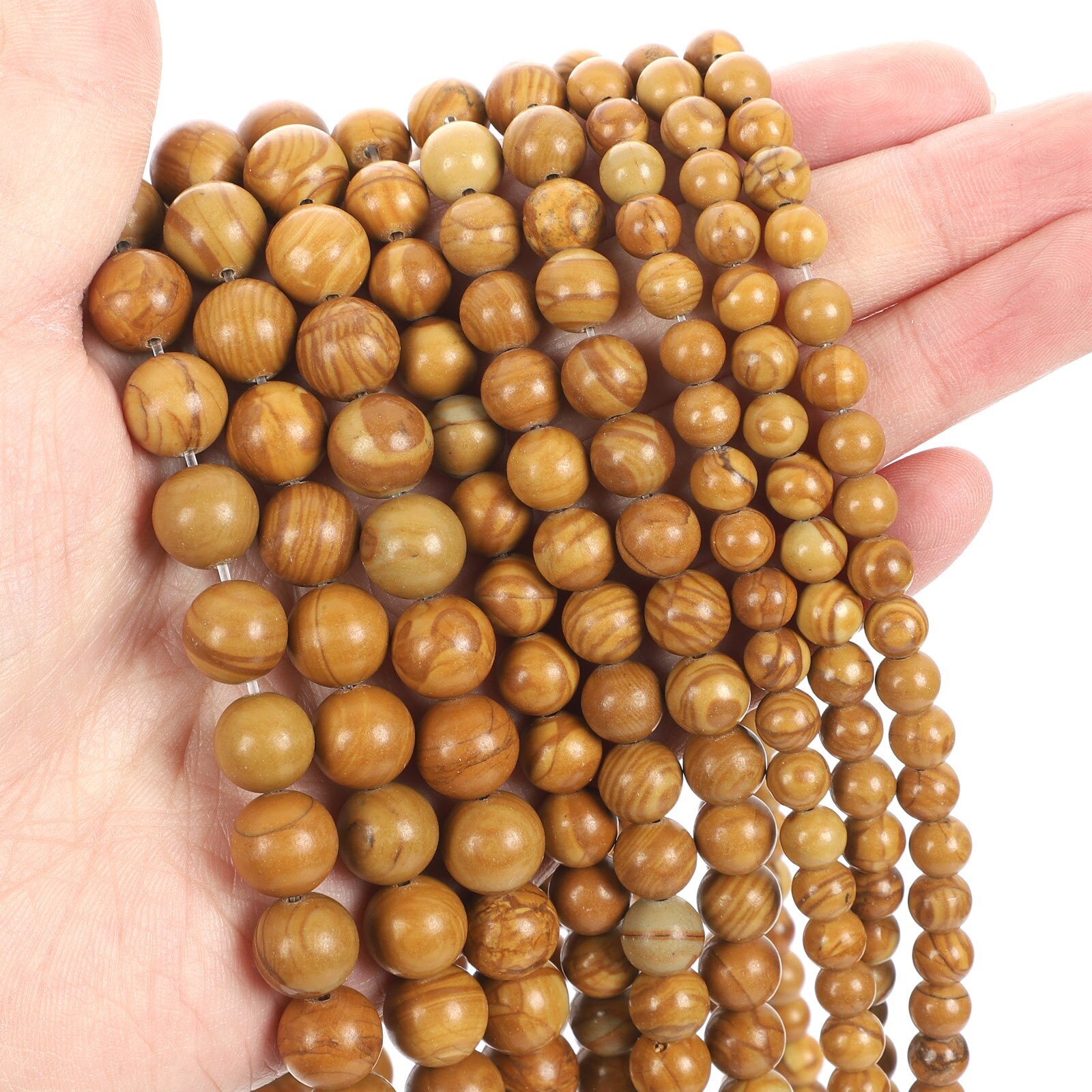 Natural Gemstone Round Spacer Loose Beads Jewelry Making 4mm 6mm 8mm 10mm 12mm