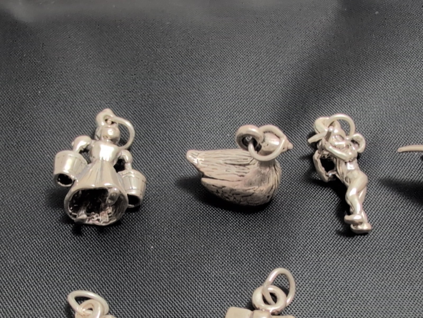 Seasons 12 Days of Christmas Vintage Sterling Silver Bracelet Charms – 30g