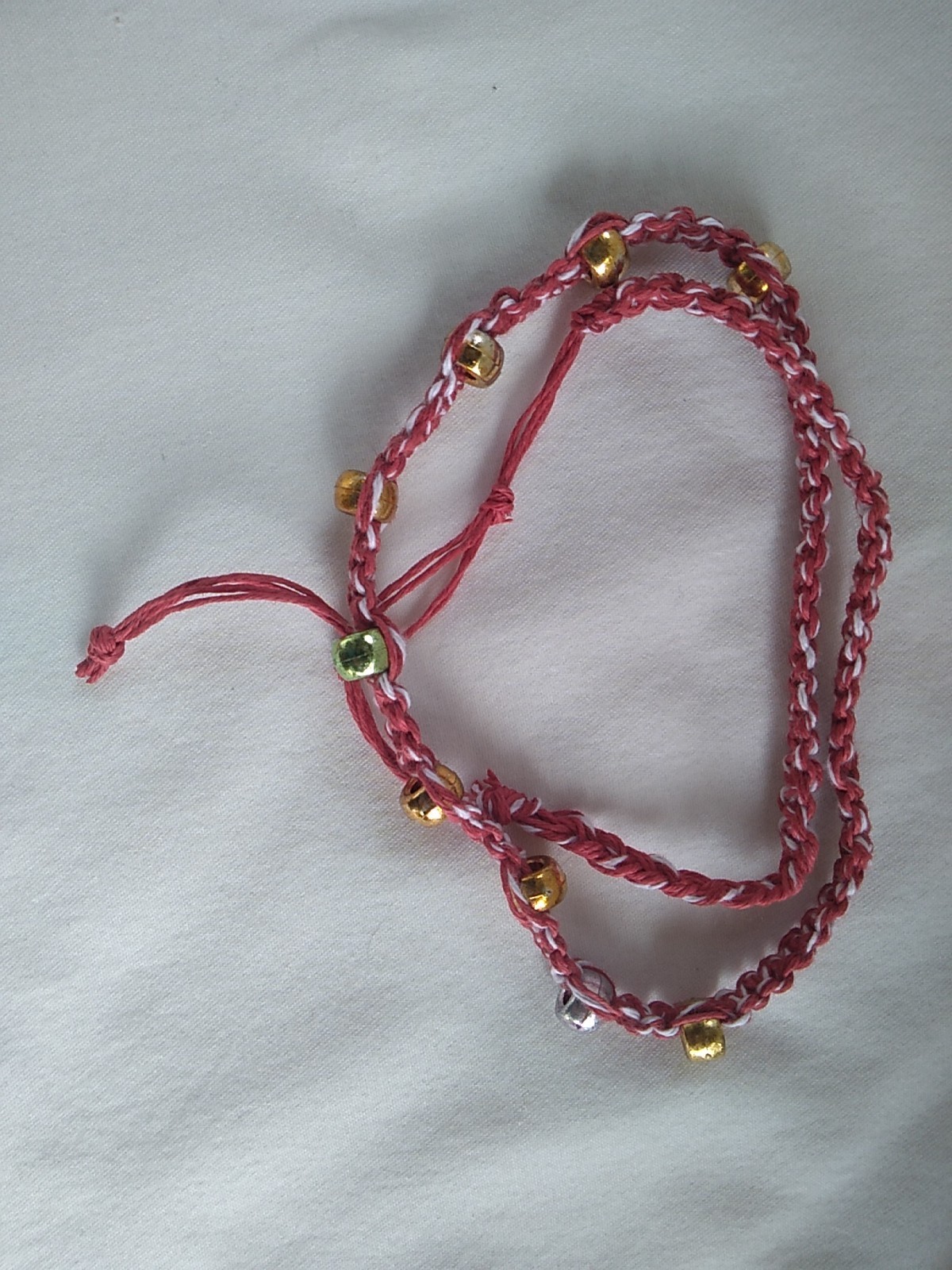 HEMP SURFER HIPPIE CHOKER NECKLACE 22″ Unisex Men Women Beads USA Seller New