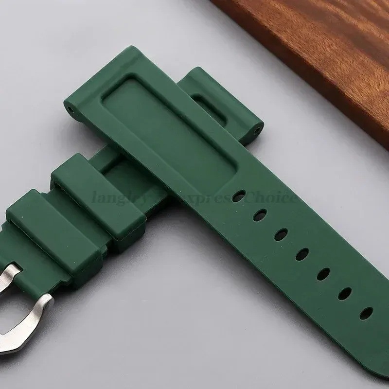 Silicone Rubber Watch Band Sport Replacement Strap 20mm 22mm 24mm 26mm