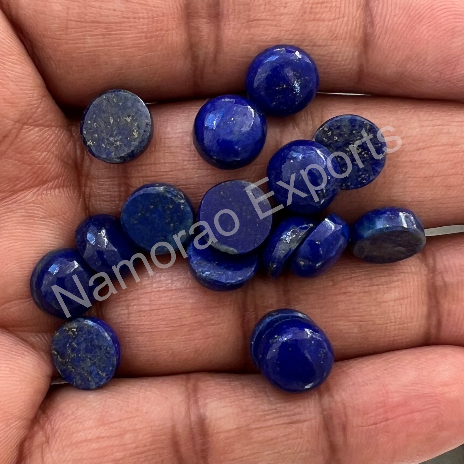 Natural Lapis Lazuli Round 3 mm to 20 mm Cabochon Loose Gemstone Lot