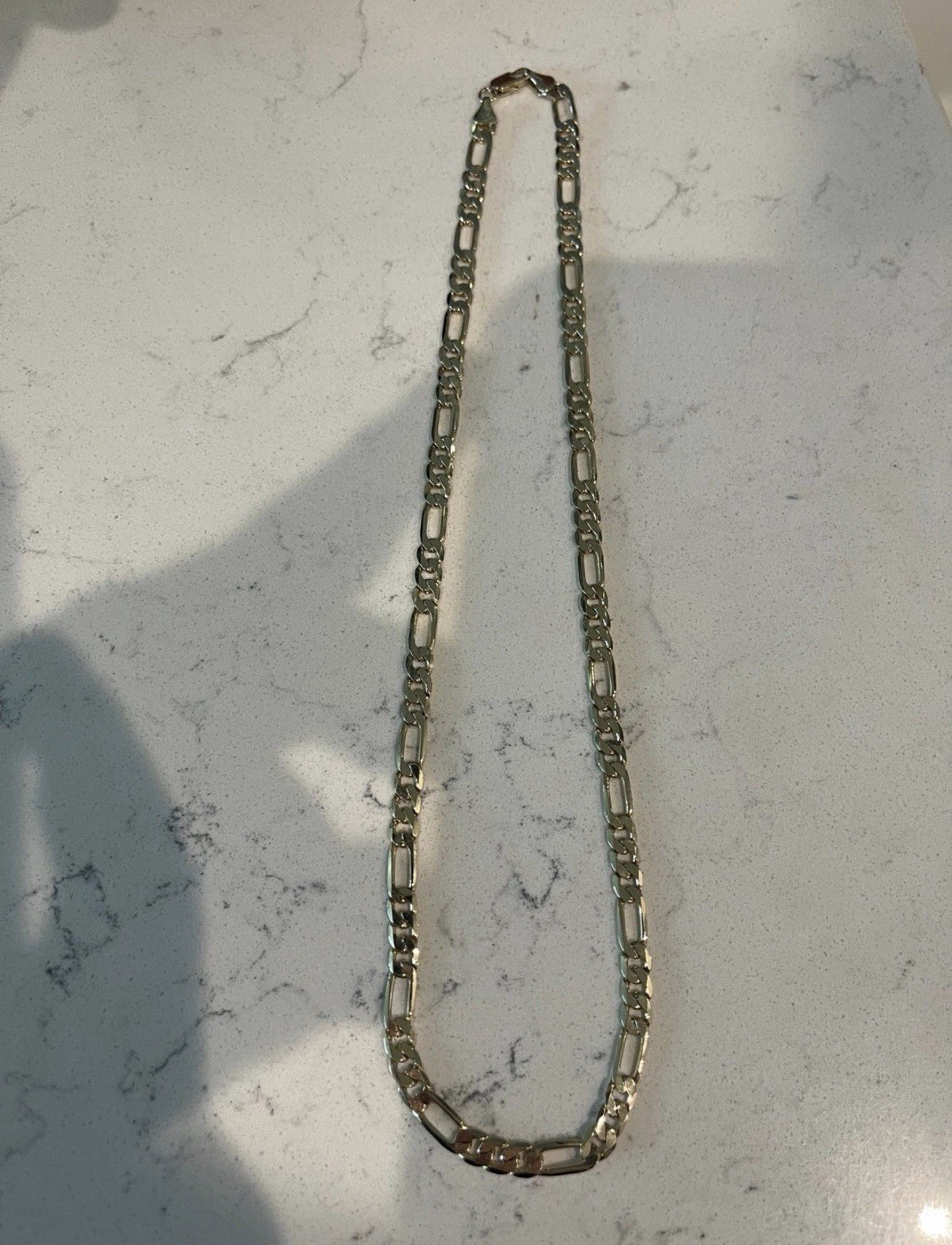 14k GF Figaro Chain Necklace 20in