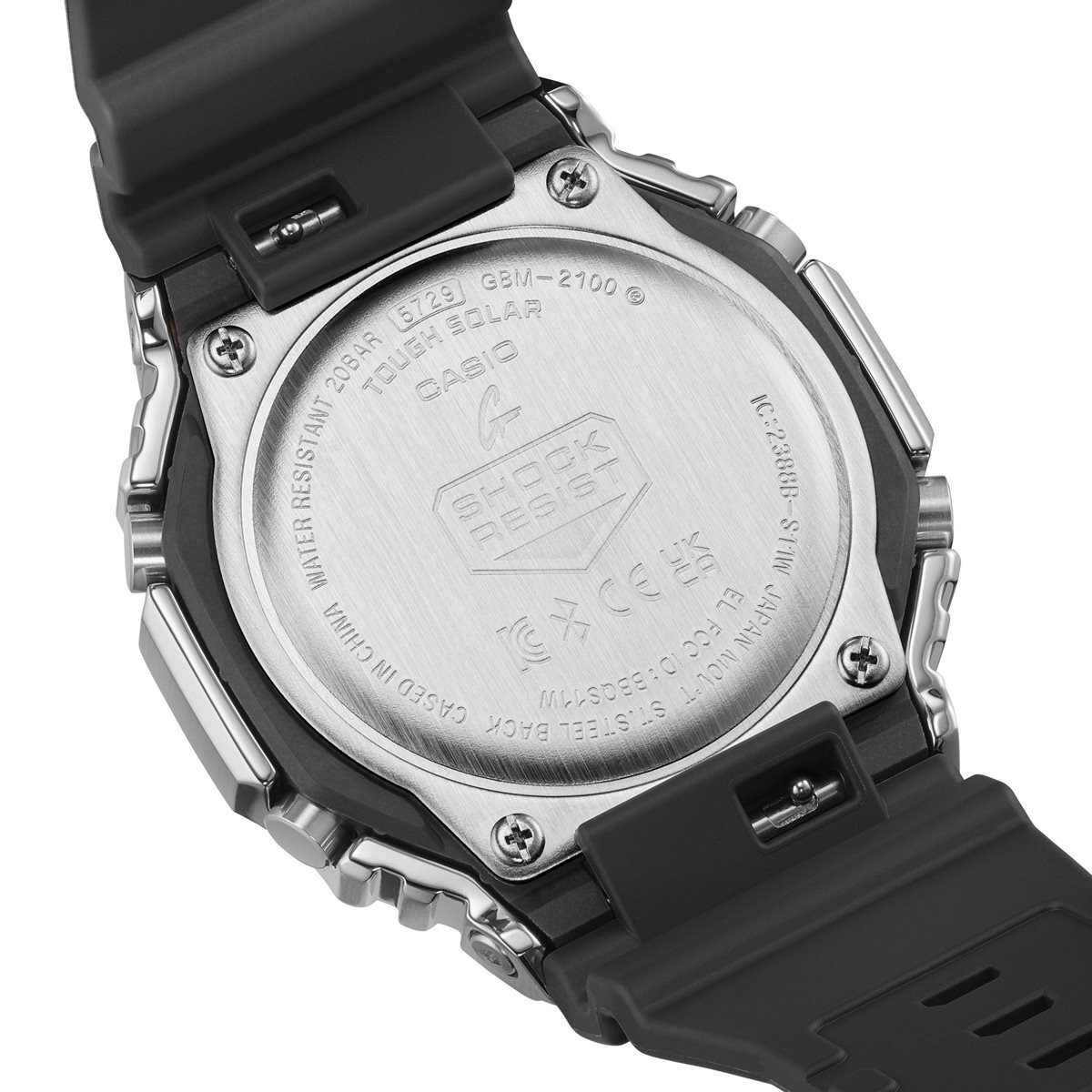 G SHOCK GBM 2100 1AJF Bluetooth Equipped Tough Solar With Tag Low Metal Covered