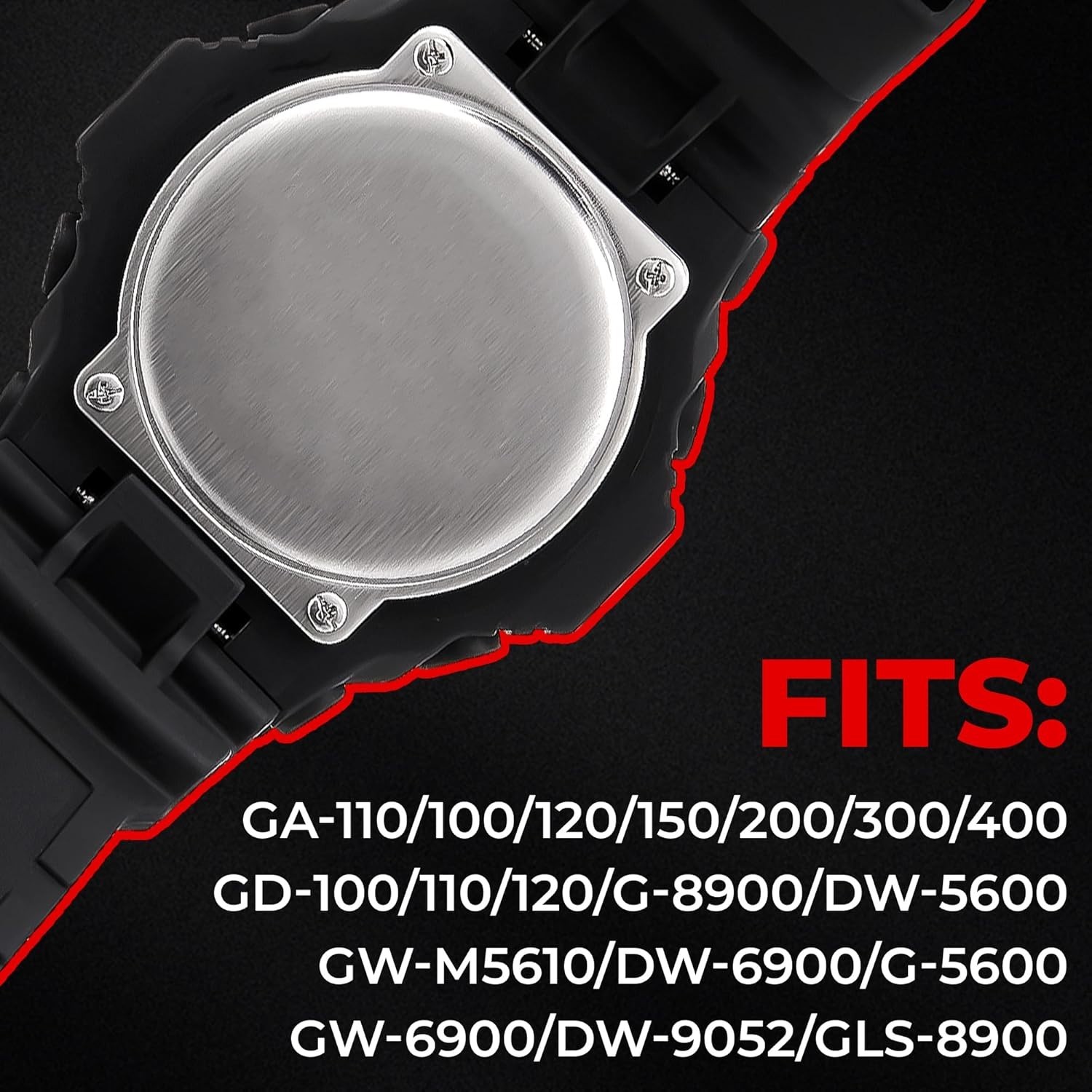 Durable ABS 16mm to 22mm Watch Band Adapter for G Shock GA Models – Easy Install