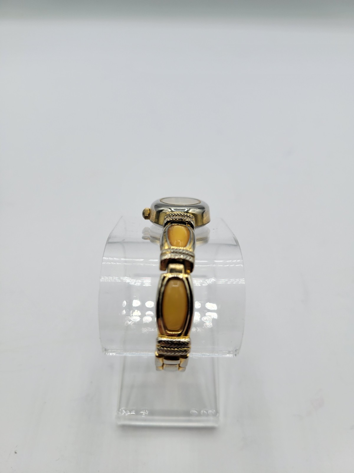 Vintage Valleta Ladies Watch With Yellow Stones and new Battery