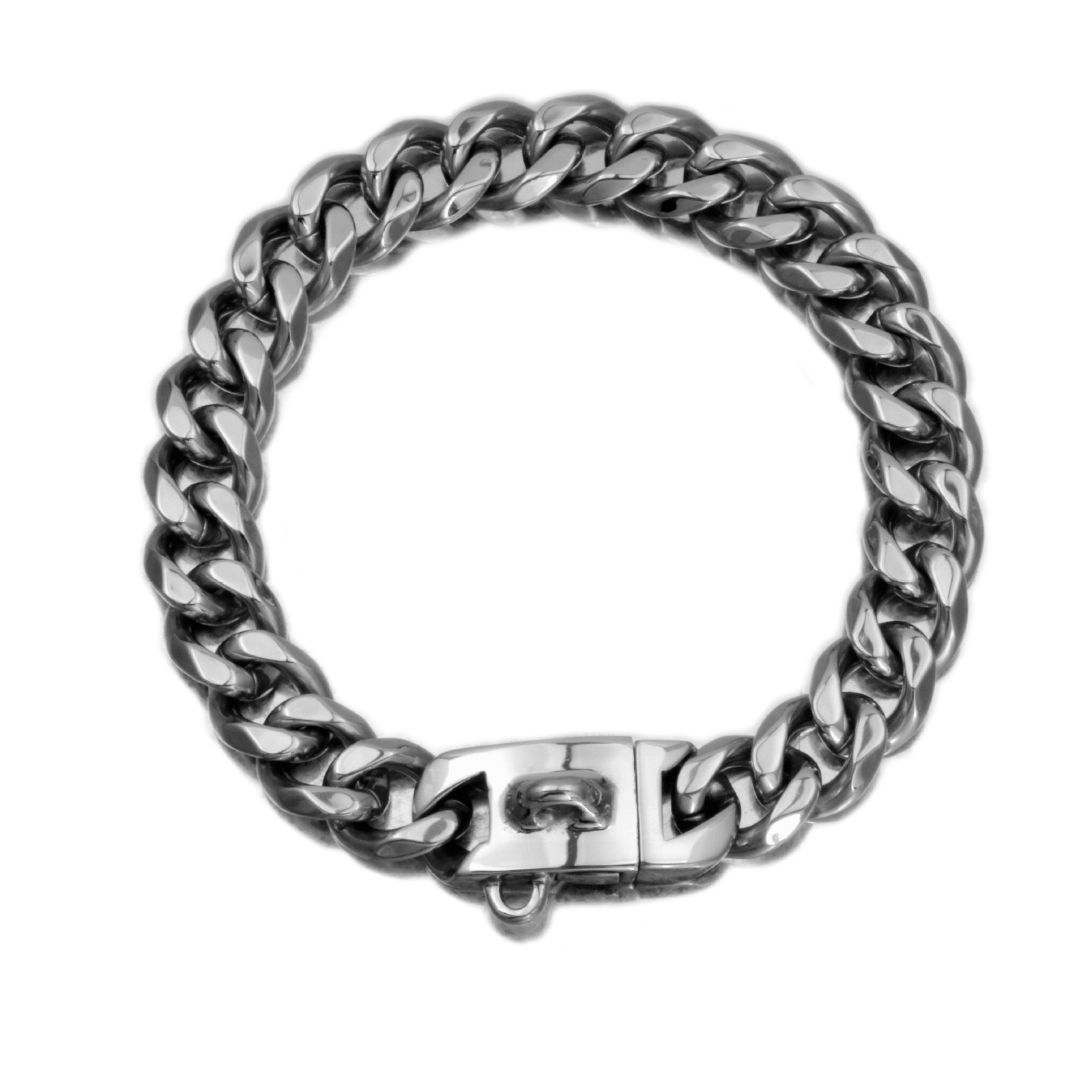 Upgraded Gold Stainless Steel Cuban Link Dog Chain Collar Necklace Luxury 10-26″