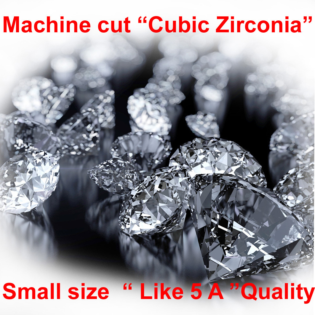 CUBIC ZIRCONIA CZ LOOSE STONE EACH 1000 PCS 0.8 – 2.00 MM 5A QUALITY SHIP IN USA