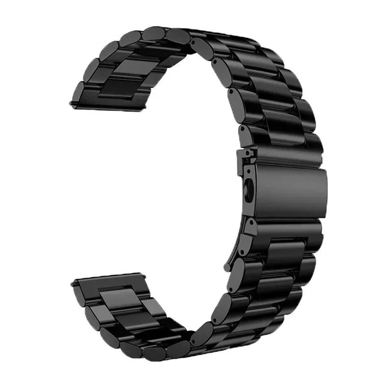 22mm Stainless Steel Watch Band Classic Strap W/ Quick Release Spring Pins